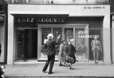 38 Old Compton Street 1956 - Chez Auguste.jpg. Click on the picture to enlarge